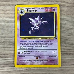Haunter 6/62 Holo Rare Fossil Pokémon TCG