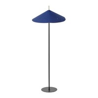 Stehleuchte Filz Metall Schwarz Blau Osram E14 H:131.5 Cm Stehlampe Wohnzimmer