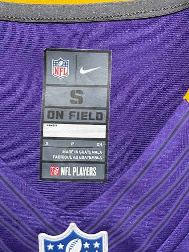 NIKE Adrian Peterson Minnesota Vikings Mens S On Field Purple Jersey NFL Players - Picture 3 of 5