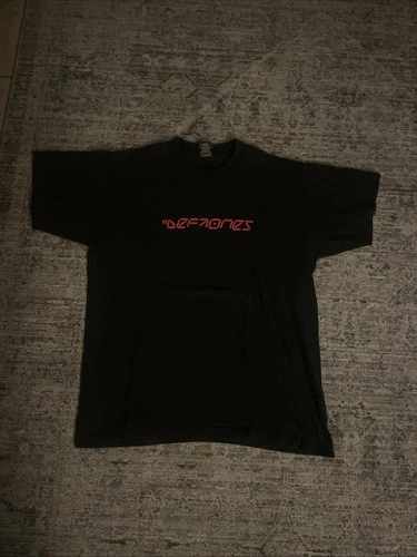 Vintage Y2K Deftones Digital Clock Font T Shirt Rare Size L image 3