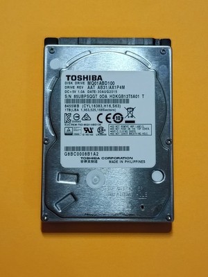 1TB Toshiba MQ01ABD100 2.5'' Internal SATA Hard Drive HDD - [58 Hours] Low Hours 