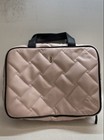 Steve Madden Pink Quilted Faux Leather Travel Cosmetic Case Toiletry Bag — photo 1