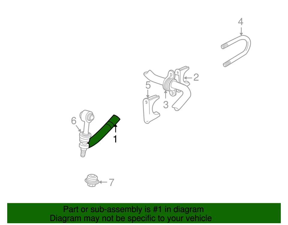 Genuine GM Stabilizer Bar 15714810 Foto 2 de 2