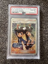 2018 Pokemon Sun And Moon Tate And Liza Celestial Storm PSA 10 Full Art 166/168 on eBay