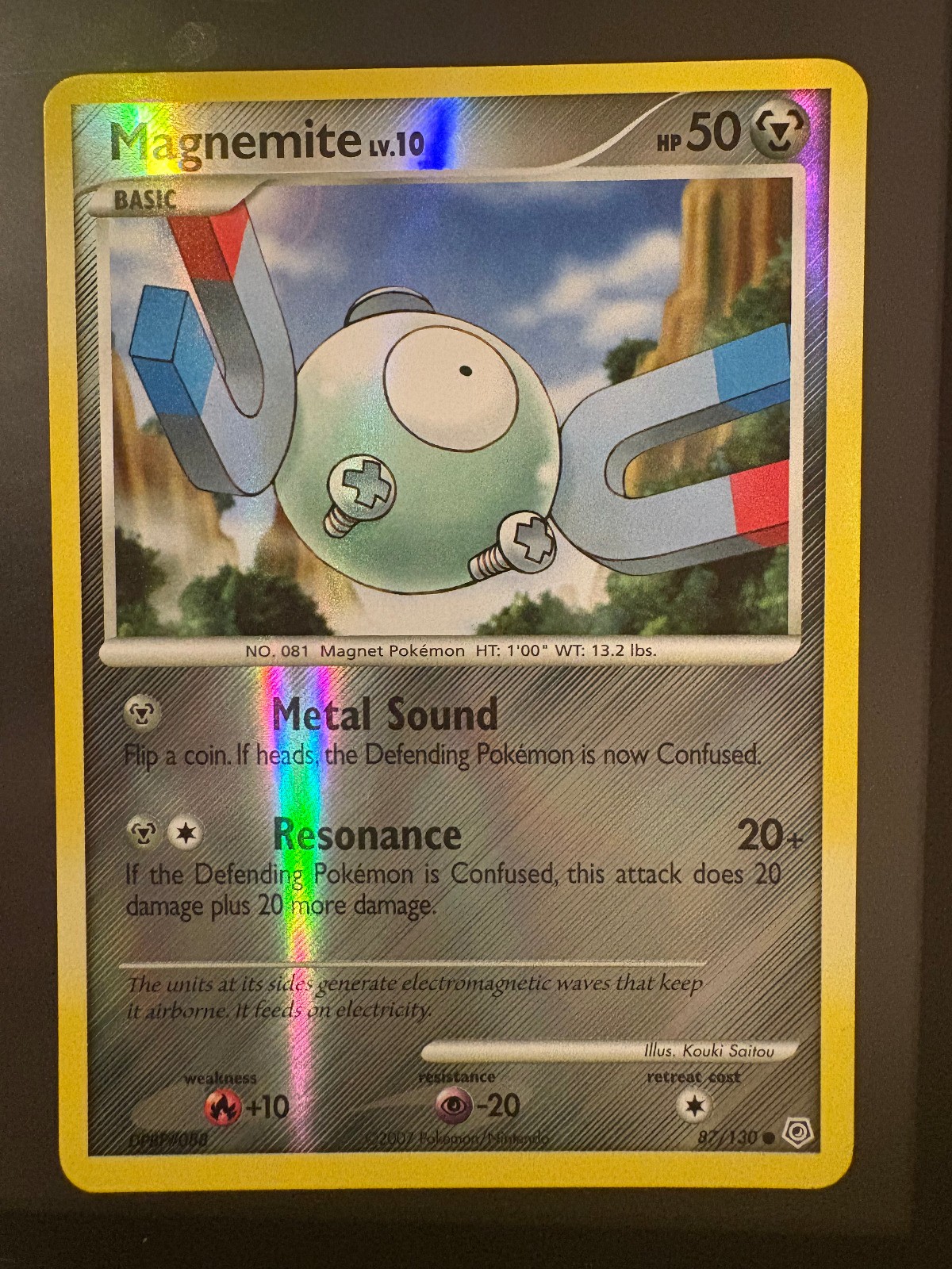 Magnemite Reverse Holo Common Diamond and Pearl 87/130 LP