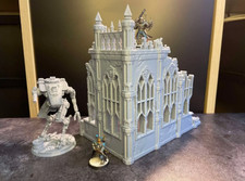 Gothic Ruins Terrain Warhammer 40K Wargaming Scenery Building