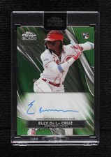 2024 Topps Chrome Black Green Refractor 41/99 Elly De La Cruz #CBA-ED Auto tw0