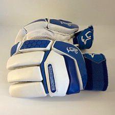 Kookaburra Cricket Batting Gloves Size M Padded White/Blue Pair BRAND NEW