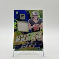 2024 Panini Donruss Optic-First Year Fresh Spencer Rattler Blue Hyper #FYF-SRR 