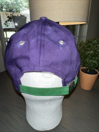 WIMBLEDON THE CHAMPIONSHIPS HAT RARE GREEN PURPLE MENS WOMENS ADJUSTABLE Cap - Picture 3 of 7