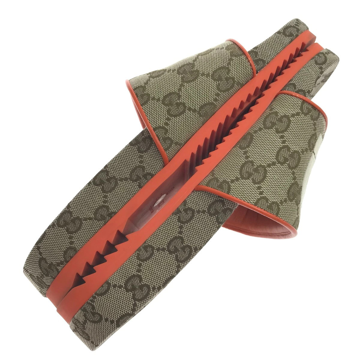 GUCCI Sandals THENORTHFACE/679947 23.5-24cm 37 Orange x Brown B rank thumbnail 9