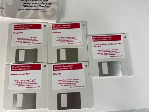 Microsoft PowerPoint 2.01 de colección con genigráficos para Macintosh (1988) - Imagen 2 de 4
