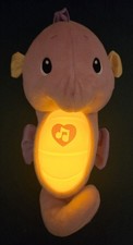 Fisher-Price Soothe Glow Plush Pink Seahorse Tummy Lights Up Plays Music 2012