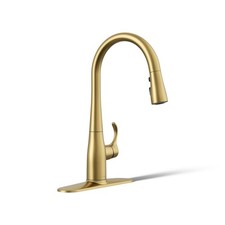 Kohler Simplice K-597-2MB Pull Down Kitchen Faucet,Brushed Moderne Brass NEW 