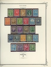 ECUADOR Scott Specialty Album Page Lot #8 - SEE SCAN - $$$