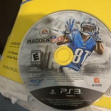 Madden NFL 13 Sony PlayStation 3, 2012 PS3 Disc Only Blu-ray 