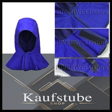 Schweißhaube, Flammhemmender Stoff, Schweißer, Arbeitsschutz, blaue Farbe