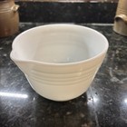 Vintage PYREX White Glass Hamilton Beach Ribbed Mixing Bowl 6.5" diameter — photo 1