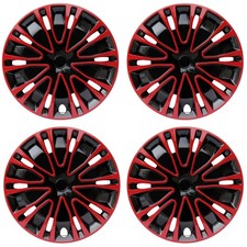 Set Of 4 Snap On Full Hub Caps 16 Wheel Covers Fit R16 Tire Plastic Rim New