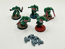 Warhammer 40K Dark Angels (5) Intercessors Space Marines Army Lot Painted