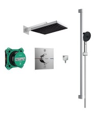 Hansgrohe Pulsify 260 Kopfbrause 3jet Handbrause, Gleitschienen-Set & Vierkantventil