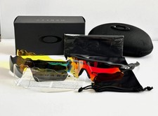 Oakley Radar EV Patn Sunglasses Black Frame Orange Prizm Lenses OO9208