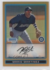 2009 Bowman Chrome Prospects Gold Refractor 34/50 Mario Martinez #BCP170 0i0