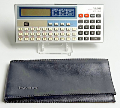 Casio PB-100 Personal Computer mit Koffer - neue Akkus - funktioniert