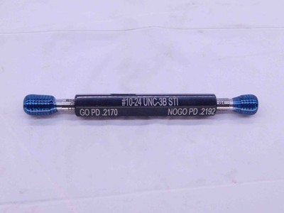 10 24 UNC 3B STI HELICOIL THREAD PLUG GAGE #10 .190 GO NO GO PDS= .2170 & .2192