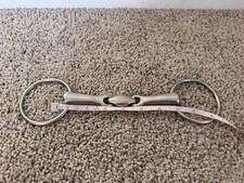 5.75  Stainless Steel Double Jointed Loose Ring Snaffle