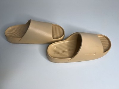Nike Calm Slide Beige  Sesame   Men's Size 8 Women s 9 Sandals Lightweight Foam