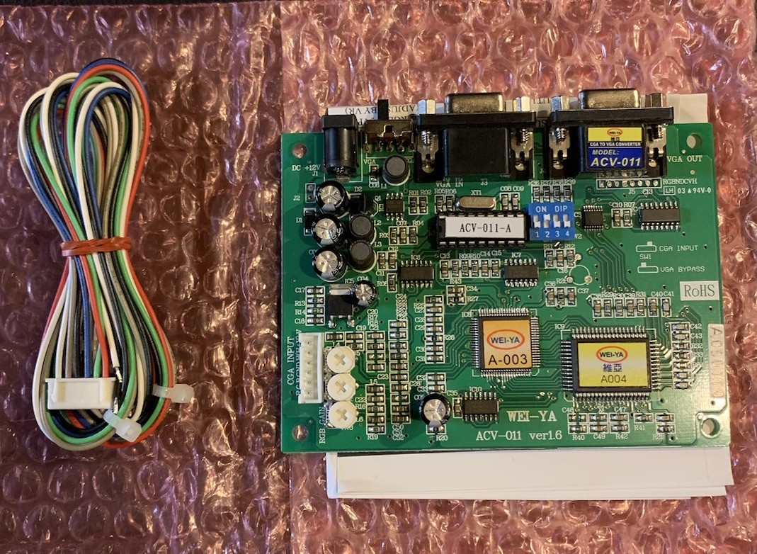 Convertisseur CGA vers VGA résout écran noir borne arcade Jamma ACV-011