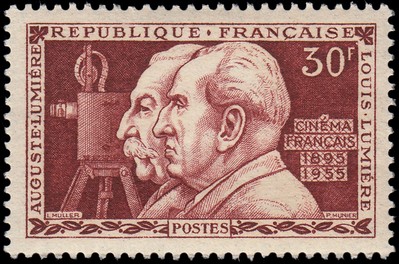 France Francia 1033 1955 60 aniv. del invento del cinematógrafo por los hermano