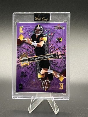 Ben Roethlisberger 2024 Wild Card 5 Card Draw Stacked Deck King of Diamonds  1/1