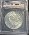1887-O Morgan Dollar : ICG MS63 Blazing White