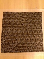 Patricia Paris Women's Scarf Black With White Lettering Scarf 23 X 22