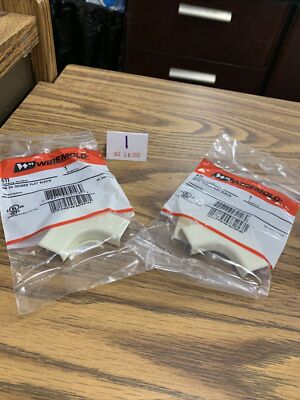 Lot Of 2 WIREMOLD 411 90 Degree Flat Elbow New In Bag