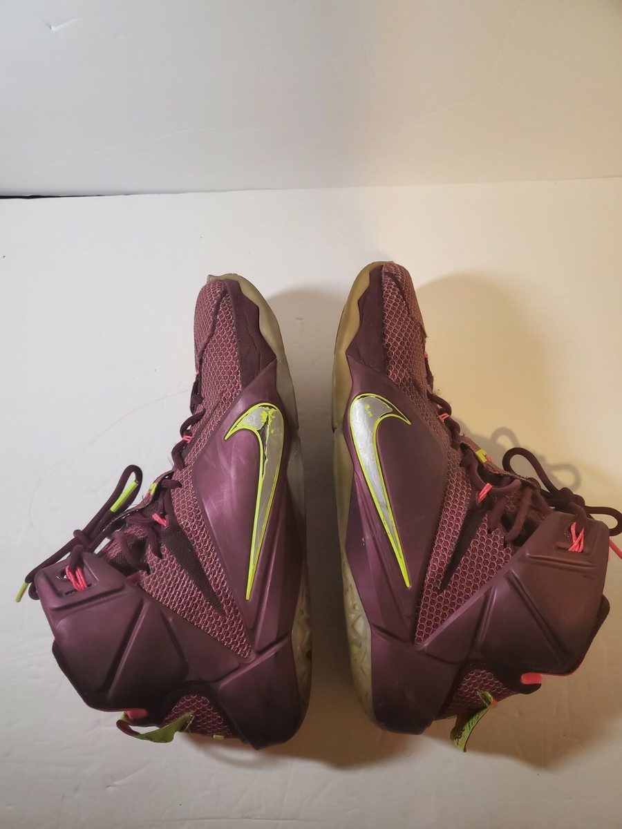 Nike LeBron X11 Double Helix M7 NEVER BEEN WORN HAS BOX New 11 Nike LeBron 12 Double Helix XII Maroon Pink 2015  main image 3