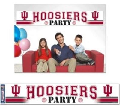 Indiana Hoosiers 12'' x 65'' Party Banner [NEW] NCAA Sign Birthday Tailgate