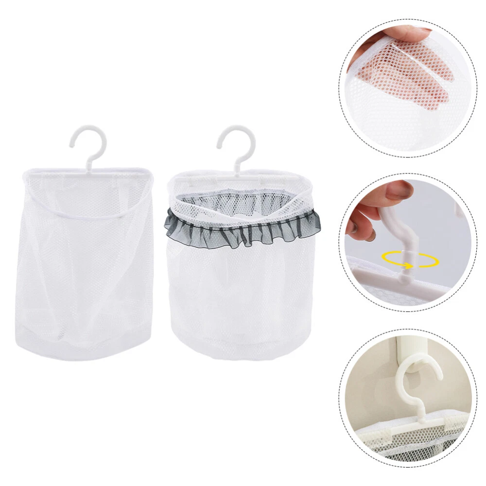 TPTGIAR Wäscheklammerbeutel 2er Set - Wasserdicht 20x28cm Mit Haken Für Balkon