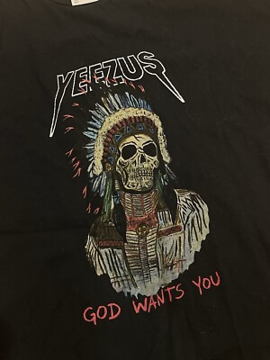 Authentic Kanye West Yeezus “God Wants You” 2013 Tour Shirt Medium