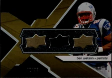 Ben Watson (Patriots) 2008 UD SPX Game-Winning Materials Triple Game Jerseys/99