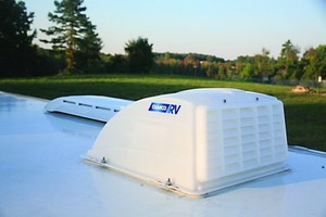 Roof-Vent-Cover-White-Camper-RV-Trailer-Top-Travel-Rain-Air-Wind-Lid-Parts-Camco