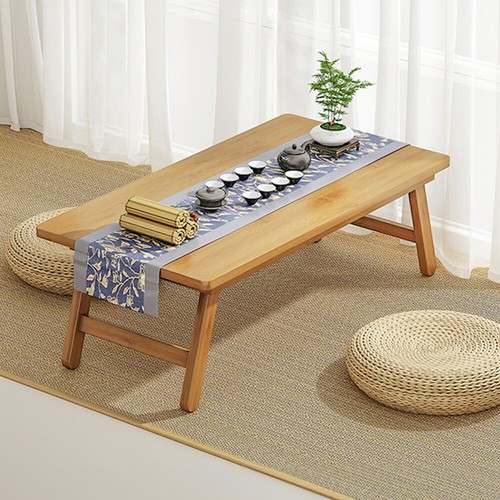 Bamboo Sidetable Tatami Floor Table Folding Coffee Table Tea Table Japanese - Picture 5 of 18