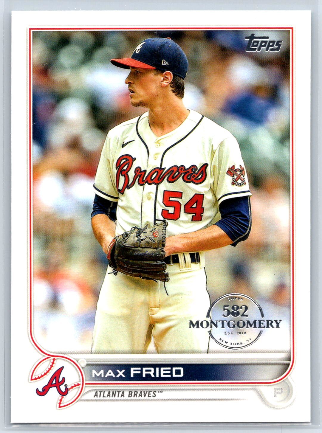 2022 Topps Max Fried 582 Montgomery Club Parallel Atlanta Braves #129