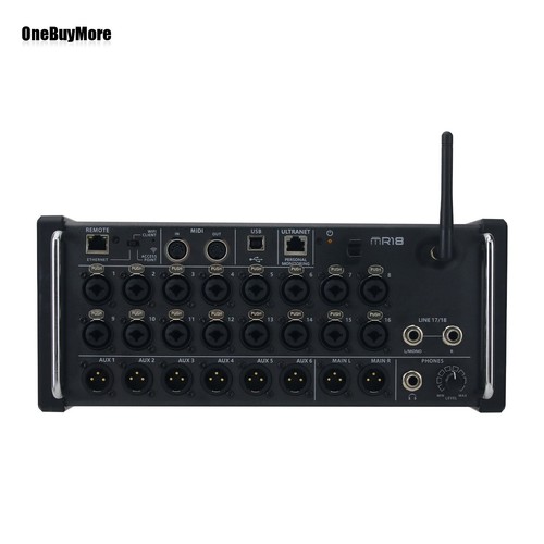 MR18 18-Input 8-Bus Digital Mixer Rack Mount Mixer mit Wifi Modul USB Audio - Bild 3 von 8
