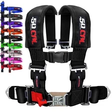 Racing 5 Point Harness Black 3" Seat Belt Jeep Truck UTV Off Road SXS RZR