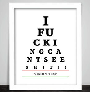 Funny Eye Test Chart