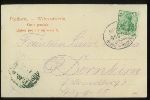 STEAMER AT UBERLINGEN VOM SEE ALEMANIA POSTAL ANTIGUA 1904 073121 Q - Imagen 2 de 2