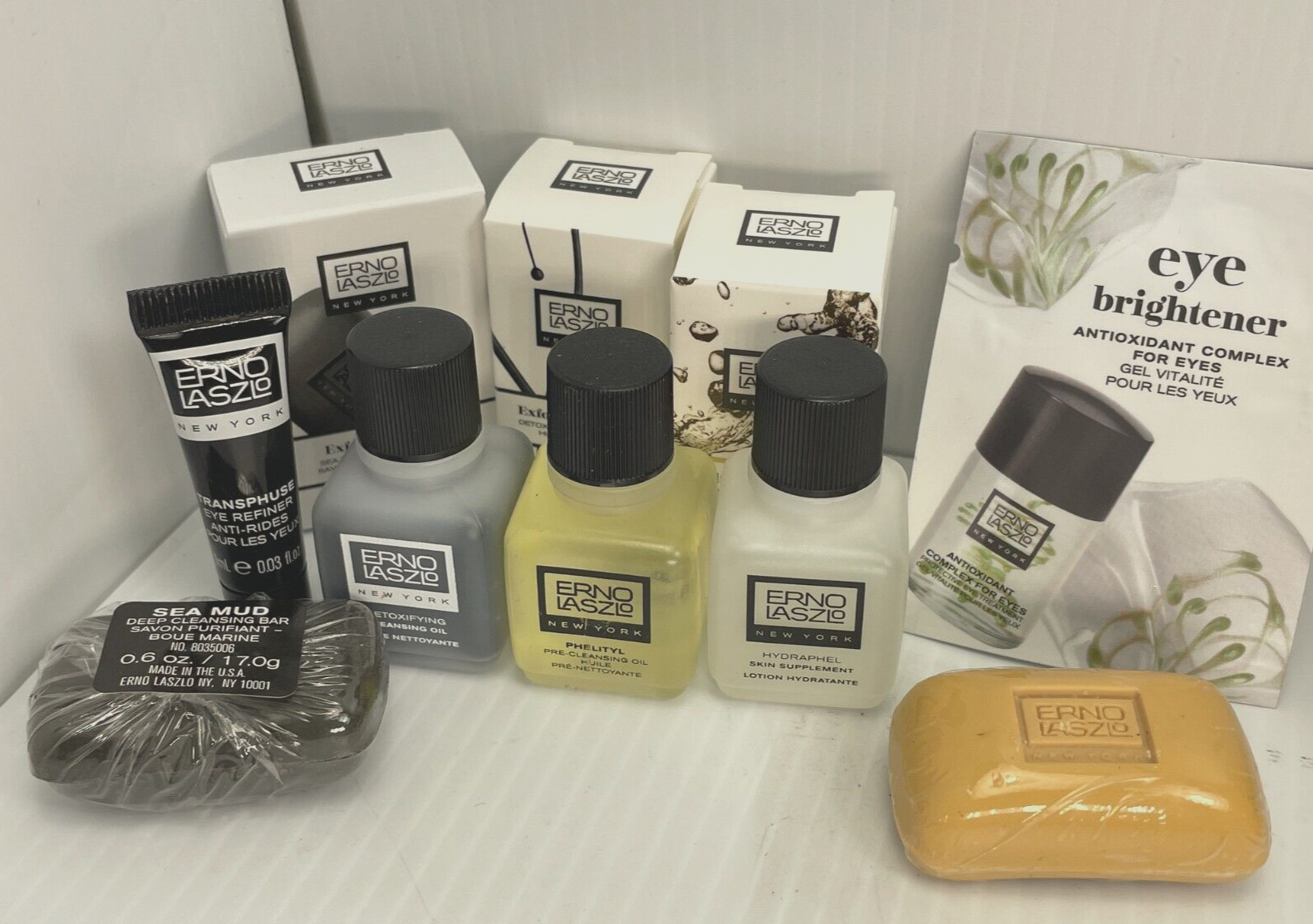 ERNO LASZLO SAMPLER- Phelityl, Sea Mud, Hydraphel Minis - Cleansing Oils + Bars